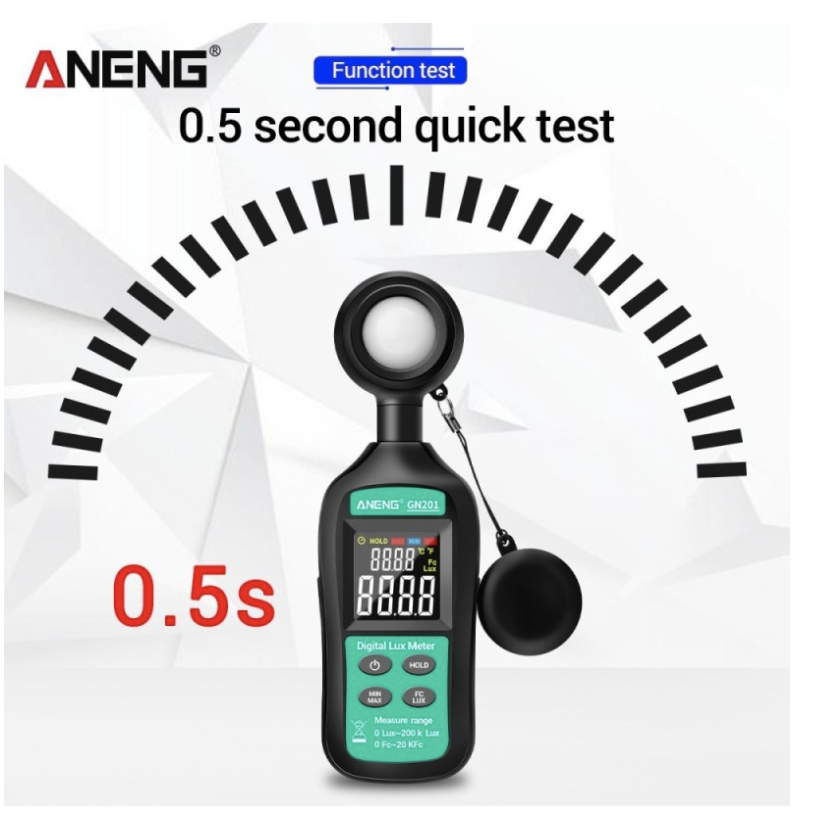 ANENG Digital Lux Meter 0-20,0000 Lux Illuminance Meter